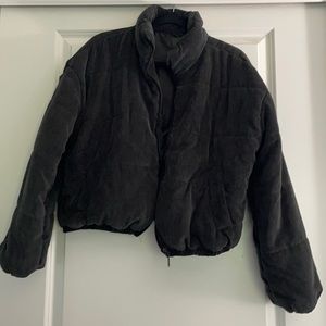 corduroy puffer jacket
